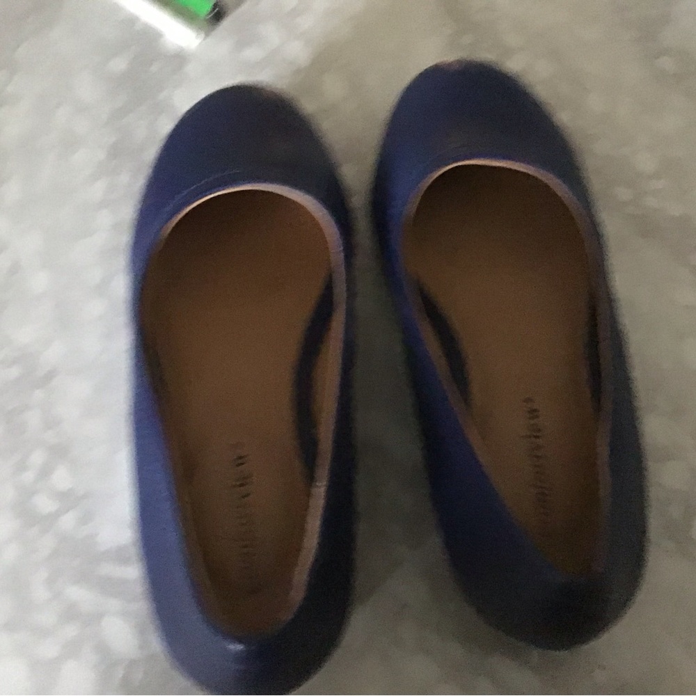 Royal Blue flats with 1” heel.